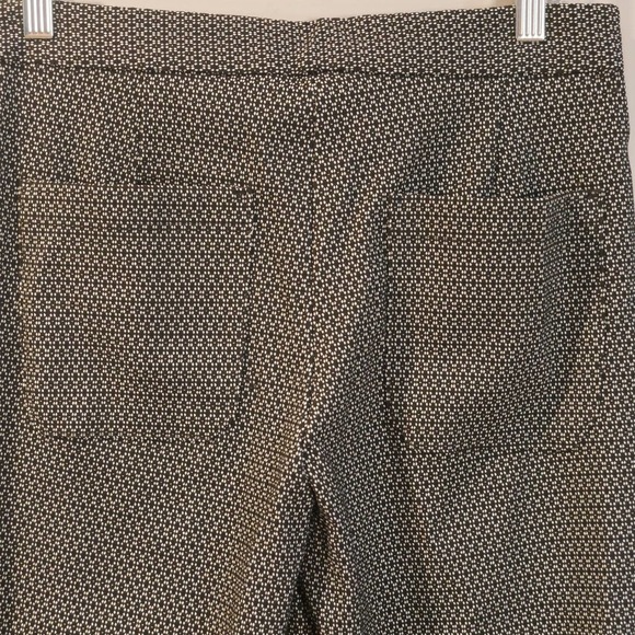 đť…şmax Studio NWT Black White Geometric Print Straight Leg Trouser Pants Size 10 - Picture 5 of 8